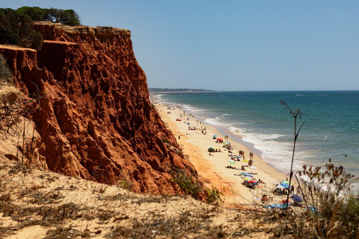 praia da falesia is in the list of the best places to see in algarve portugal