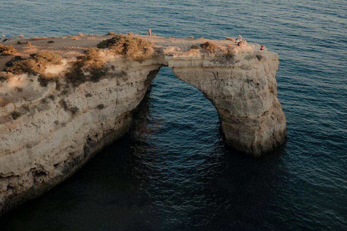 praia de albandeira is in the top places of interest in the algarve