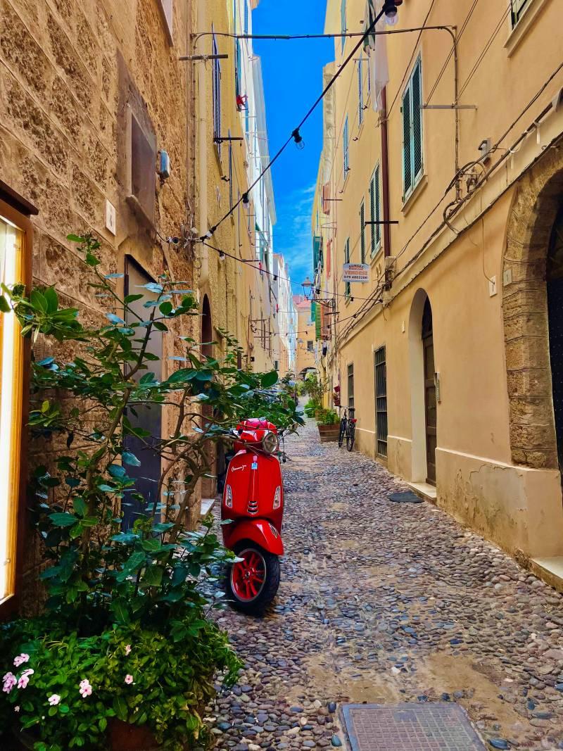alghero old town streets