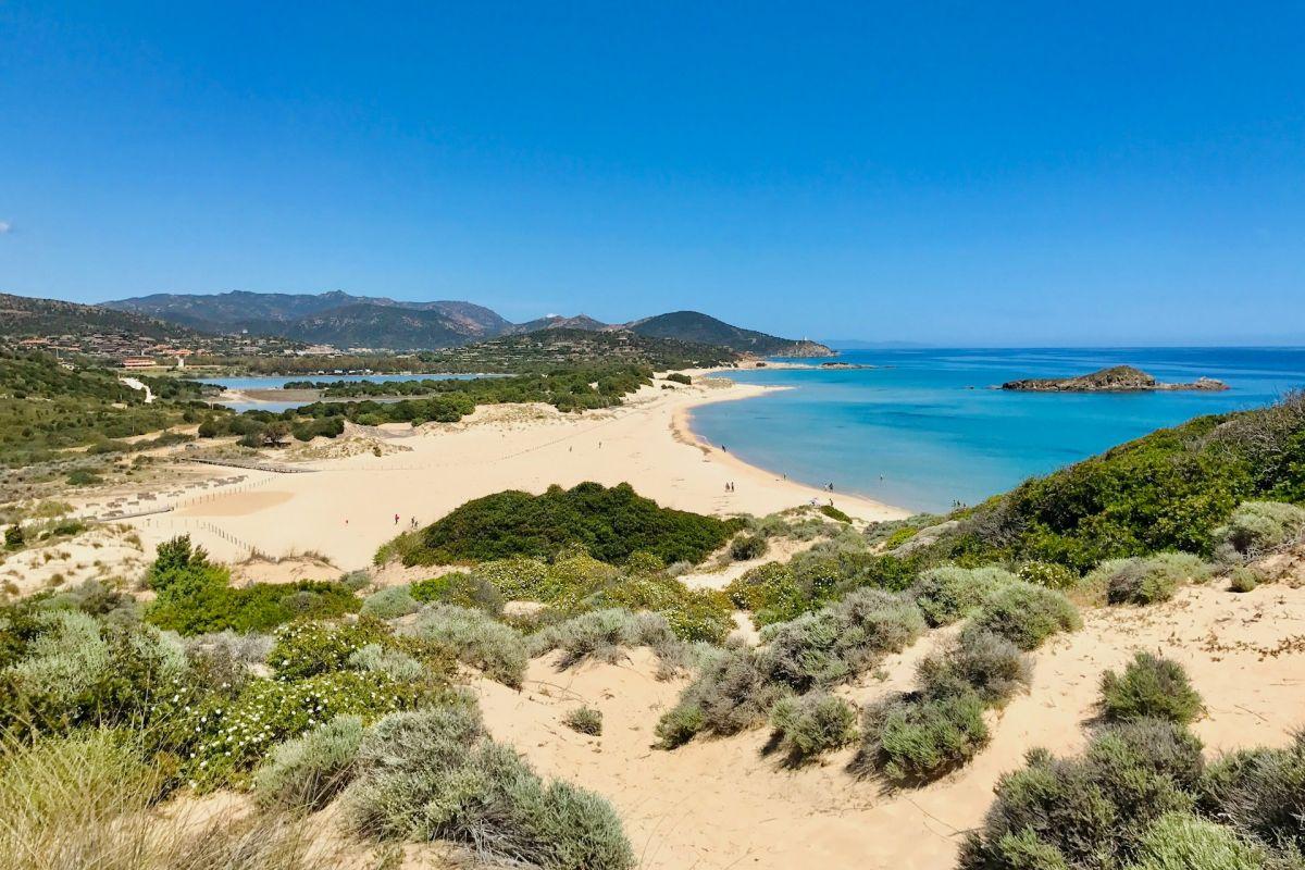 chia is the best area to stay in sardinia for beaches