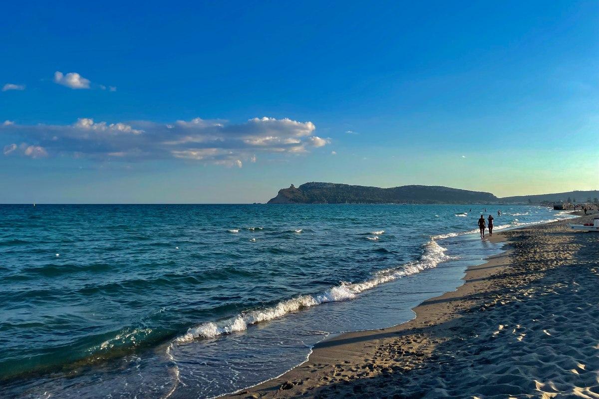 poetto beach is one of the best area to stay in cagliari sardinia