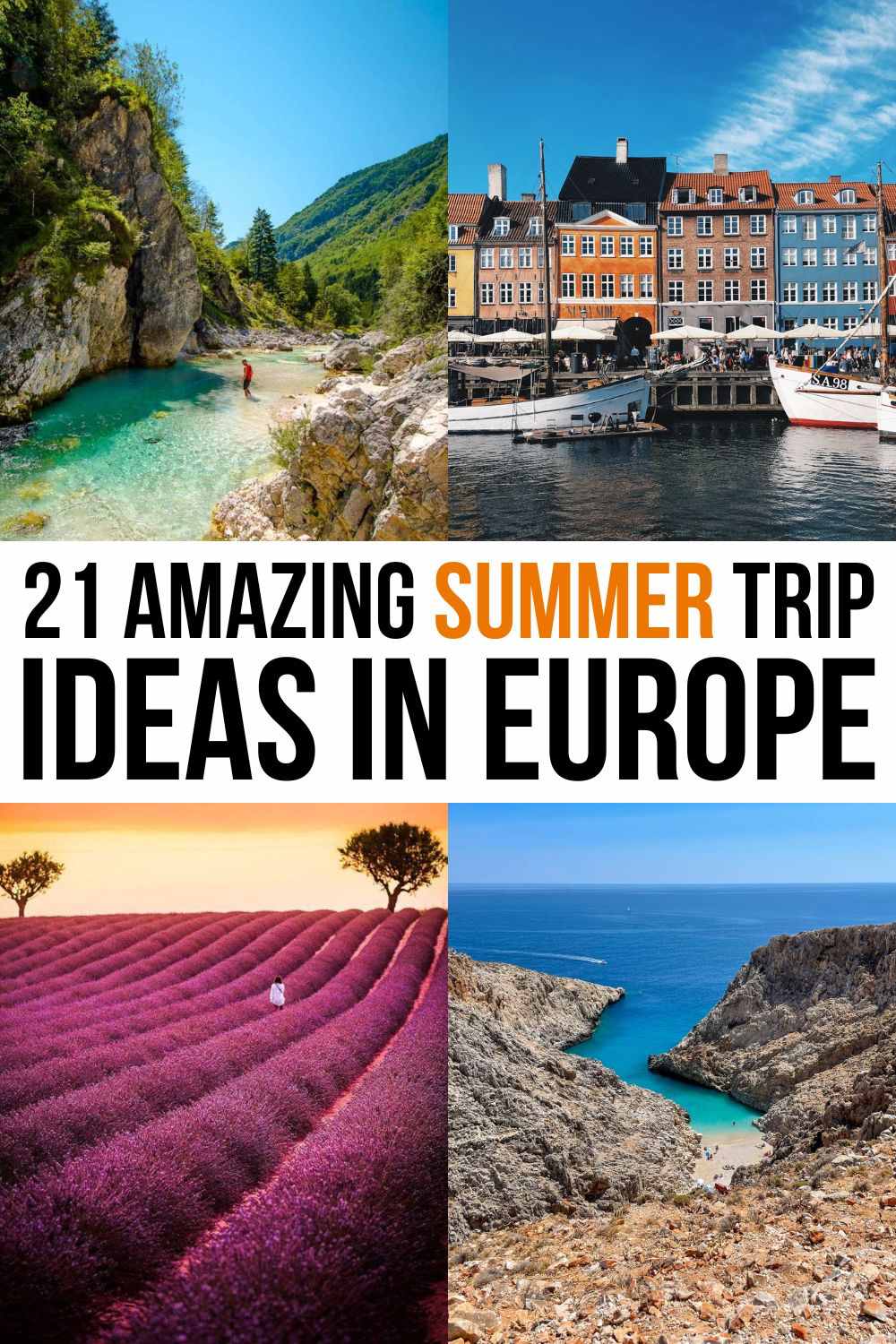 Don't know where to go in Europe this summer? Find the inspiration thanks to this guide of the best summer destinations to visit this year! summer trip ideas europe | best summer destinations europe | europe summer travel destinations | summer vacation destinations europe | summer holiday destinations europe