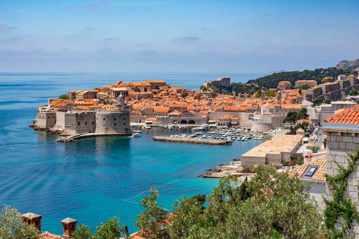 dubrovnik in the dalmatian coast of croatia