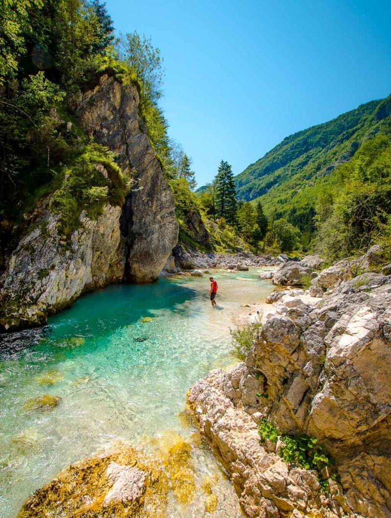 soca river in slovenia