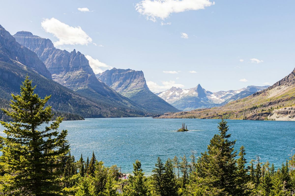 glacier national park is a top place where to go in july in usa