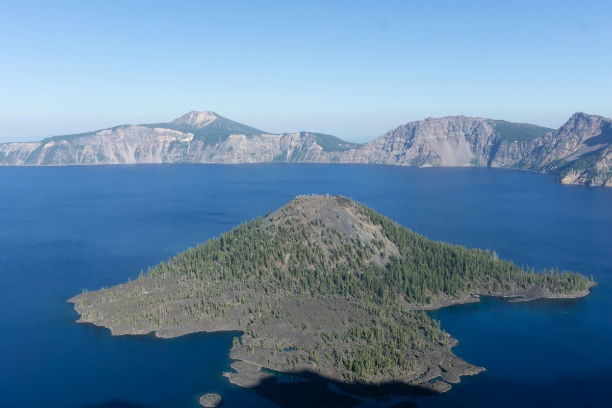 crater lake in august